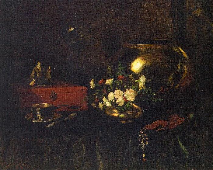 Chase, William Merritt Still Life with Brass Bowl